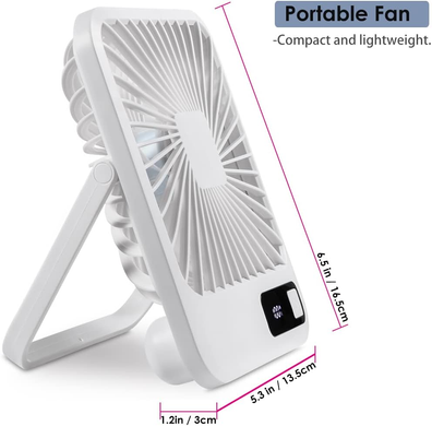 Настільний акумуляторний підвісний вентилятор Small Desk Fan