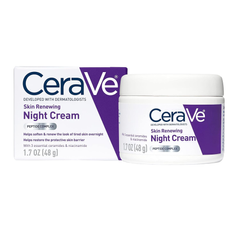 Нічний крем для обличчя CeraVe, Skin Renewing Night Cream з пептидним комплексом 48g