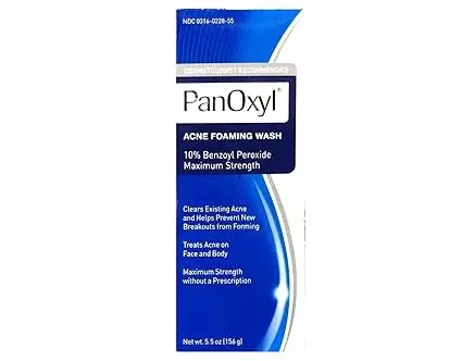 156ml PanOxyl Acne Foaming Wash Гель/пінка для чутливої ​​та проблемної шкіри з Акне