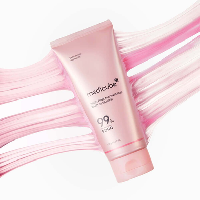 Medicube PDRN Pink Niacinamide Whip Cleanser &mdash; очищувальна пінка з PDRN та 2% ніацинаміду, 120 мл