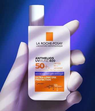 La Roche-Posay Anthelios UVmune 400 SPF50+ &mdash; тонирующий солнцезащитный флюид против пигментации, 50 мл
