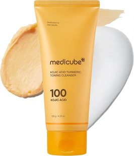 Medicube Kojic Acid Turmeric Toning Cleanser &mdash; очищающий гель для лица с койевой кислотой и куркумой, 120г
