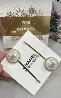 Заколки для волос в стиле Chanel, набор 2 шт