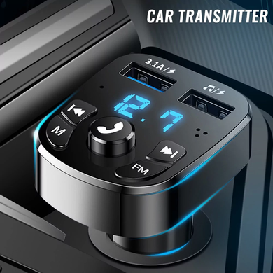 FM Модулятор трансмітер Car Bluetooth 2 USB