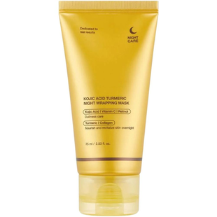 Medicube Kojic Acid Turmeric Night Wrapping Mask &mdash; нічна освітлювальна маска для обличчя, 75ml