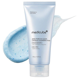 Medicube Zero Pore SA Clear Capsule Cleansing Foam &mdash; очищающая пенка для лица с кислотами, 120 г