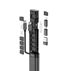 Многофункциональный смарт-адаптер кардридер USB Type C для ПК,телефона и планшета 9в1 BUDI