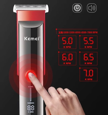 Беспроводная машинка для стрижки триммер Kemei Km-5016