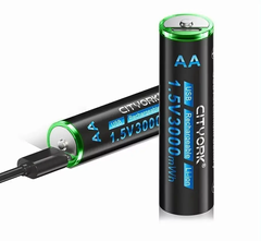 Акумулятор AA із зарядкою Type C 1.5v 3000mah Cityork